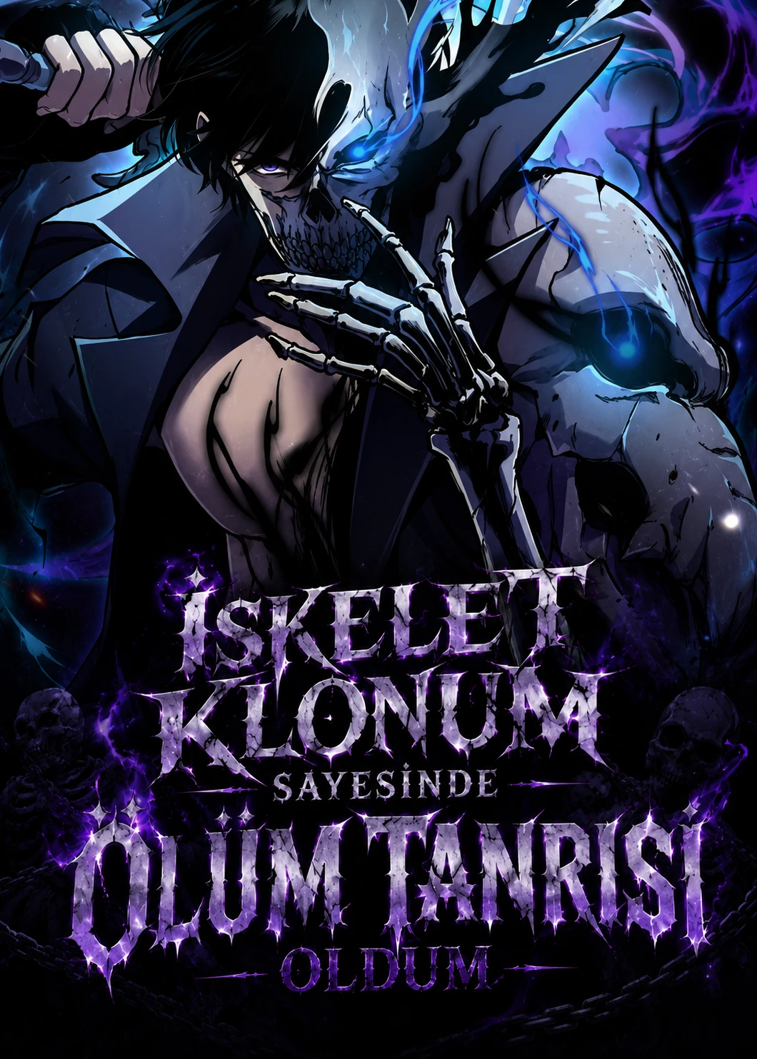 İskelet Klonum Sayesinde Ölüm Tanrısı Oldum (Becoming Necromancer God Through a Skeleton Clone) — Kairatoon arkaplan kapak görseli